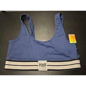 NWT Victoria's Secret pink Medium Purple  ultimate Strappy Sided sports bra 2016